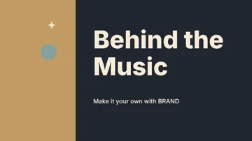 Behind the Music · Column youtube thumbnail template