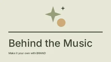 Behind the Music · Linework youtube thumbnail template