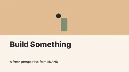 Build Something · Duotone youtube thumbnail template