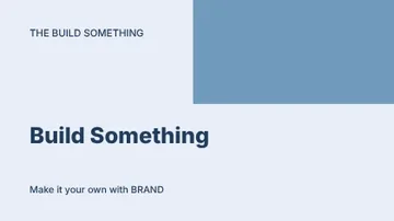 Build Something · Modern youtube thumbnail template