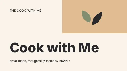 Cook with Me · Modern youtube thumbnail template