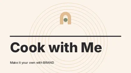 Cook with Me · Contour youtube thumbnail template
