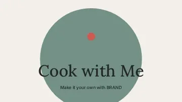 Cook with Me · Medallion 2 youtube thumbnail template