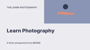 Learn Photography · Modern youtube thumbnail template