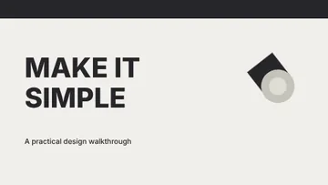 MAKE IT SIMPLE · Monochrome youtube thumbnail template