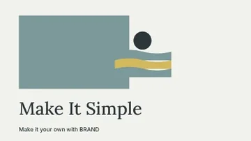 Make It Simple · Studio youtube thumbnail template