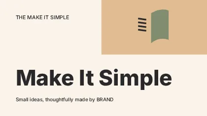 Make It Simple · Modern youtube thumbnail template