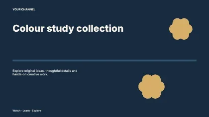 Colour study collection · Editorial youtube thumbnail template