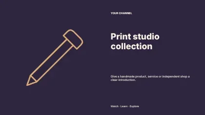 Print studio collection · Spotlight youtube thumbnail template