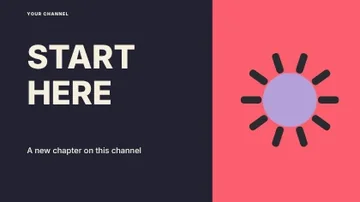 START HERE · Bold youtube thumbnail template