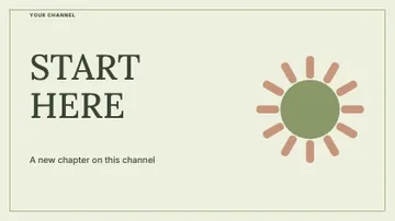 START HERE · Botanical youtube thumbnail template