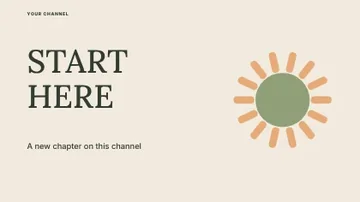 START HERE · Editorial youtube thumbnail template