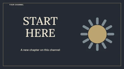 START HERE · Elegant youtube thumbnail template