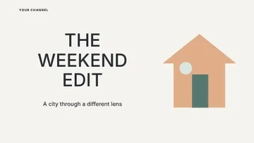 THE WEEKEND EDIT · Minimal youtube thumbnail template