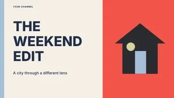 THE WEEKEND EDIT · Swiss youtube thumbnail template