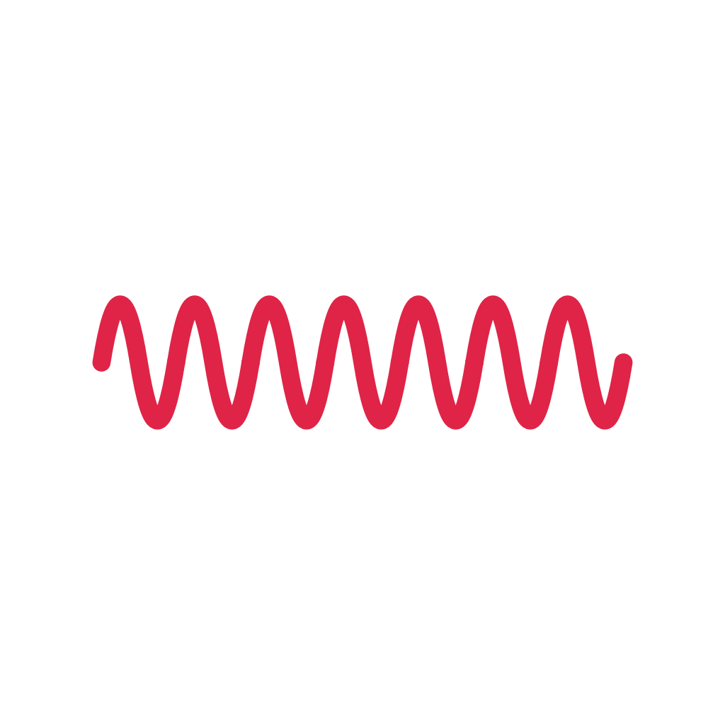 A horizontal divider repeats 7 wave motifs in an evenly spaced row.
