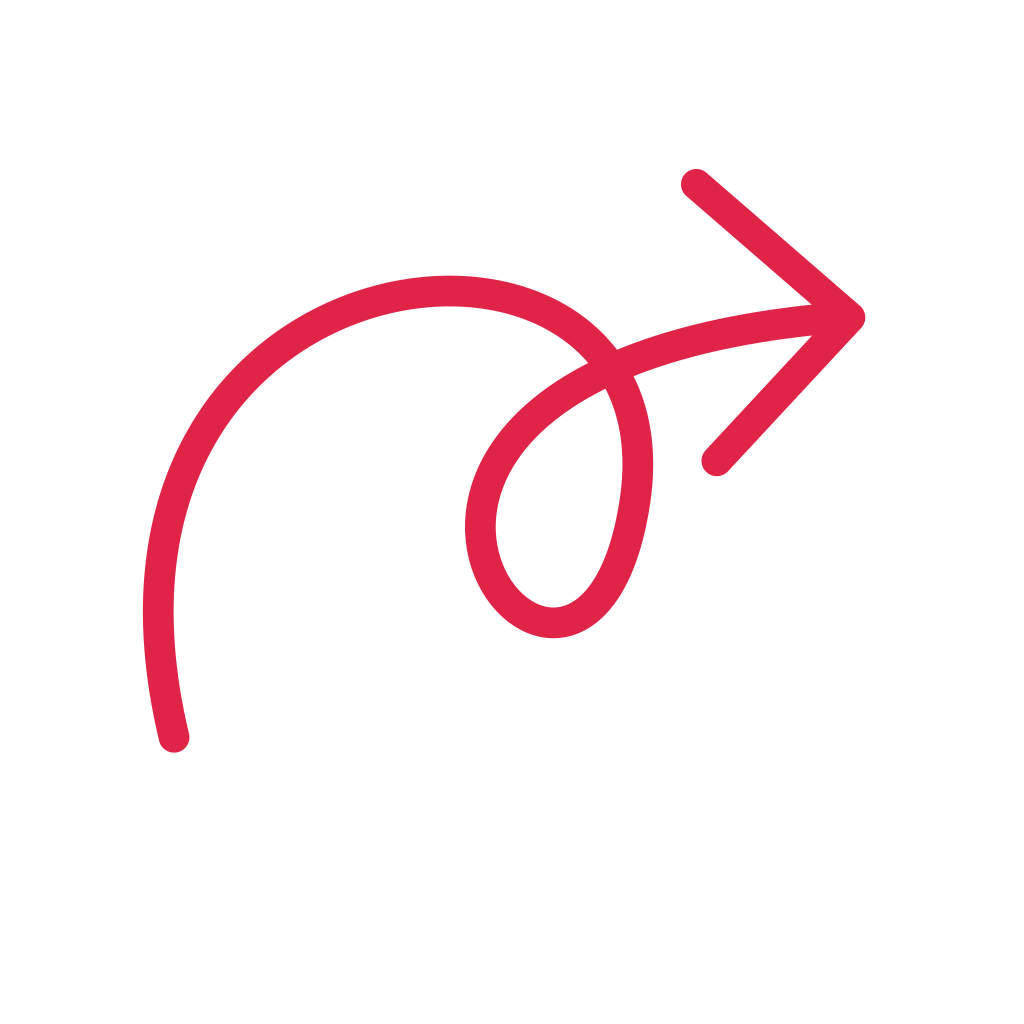 A loop arrow points right with open space around its edges.