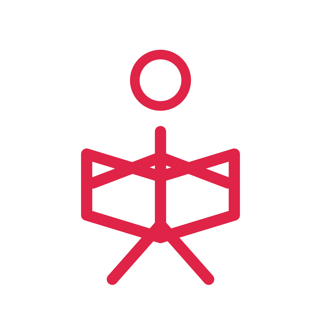 A simple faceless line figure is shown reading, with a circular head and clearly separated limbs.