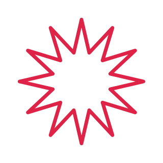 12 point classic star outline.