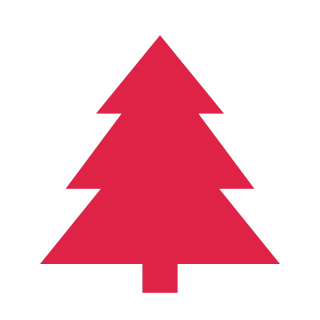 Tiered Christmas tree.