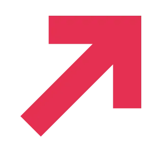 A solid red arrow rises diagonally towards the upper right.