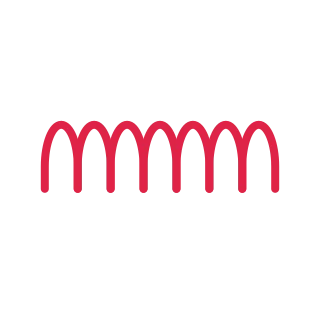 A horizontal divider repeats 7 arches motifs in an evenly spaced row.