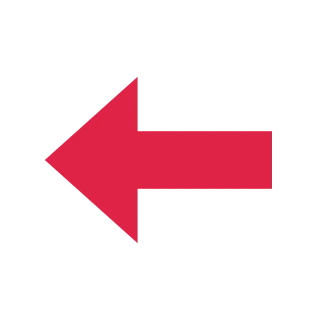 A block arrow points left with open space around its edges.