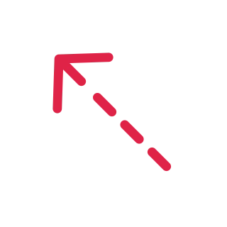 A dashed arrow points up left with open space around its edges.