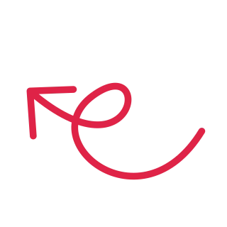 A loop arrow points up left with open space around its edges.