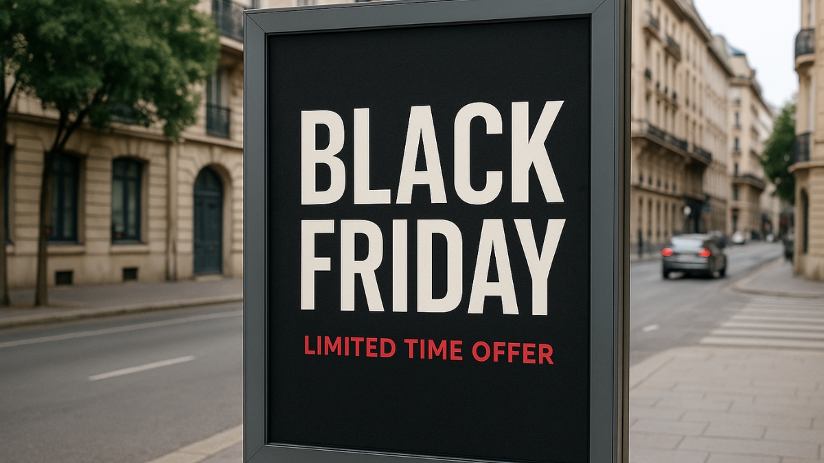 Black Friday Street Ad with Limited Time Offer