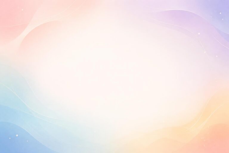 abstract flowing pastel background with soft waves in pink, blue, purple and peach