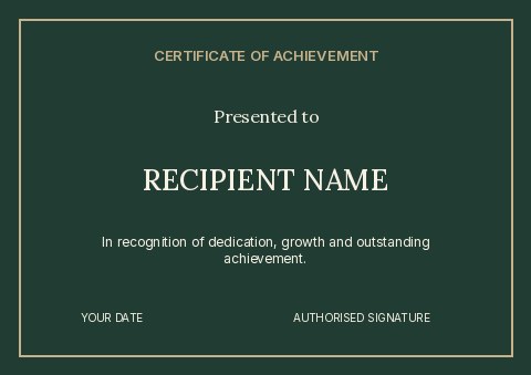 Reading challenge certificate template