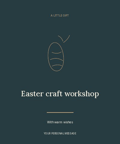 Easter craft workshop label template label template