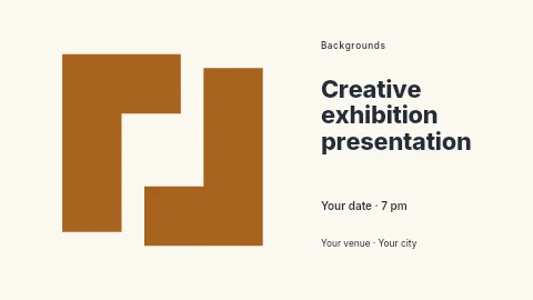 Creative exhibition presentation banner template