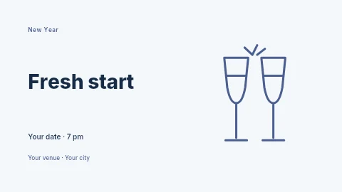Fresh start banner template
