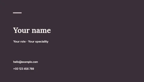 Seasonal product showcase business card template