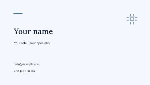 Student hackathon business card template
