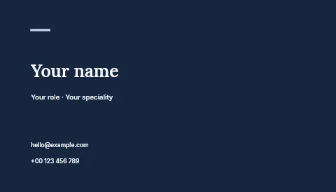 Startup launch business card template