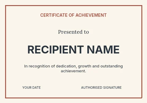 Printmaking workshop certificate template