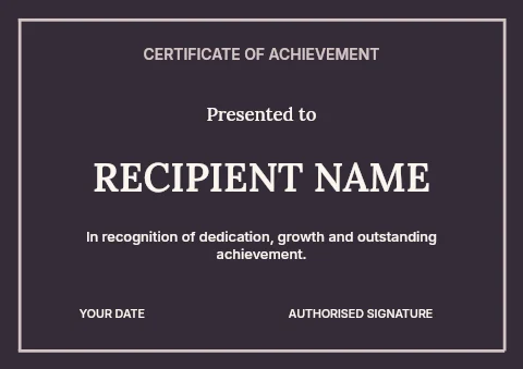 Writing workshop certificate template