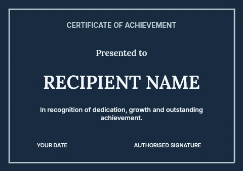 Team workshop certificate template