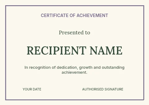 Easter flower workshop certificate template