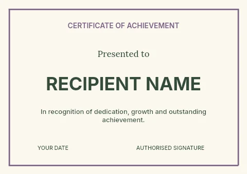 Easter school celebration certificate template