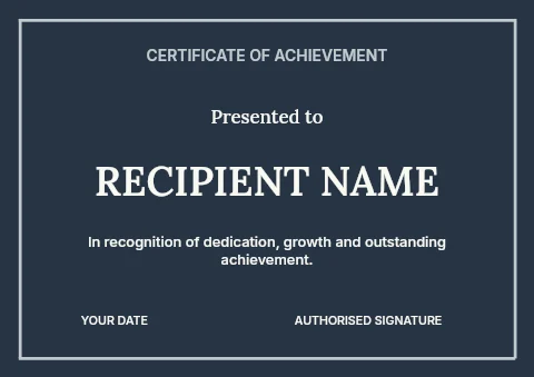 Graduation celebration certificate template