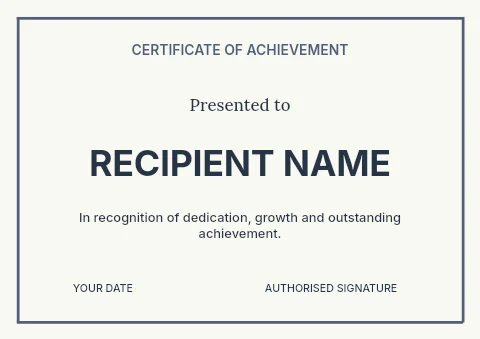 School volunteer fundraiser certificate template
