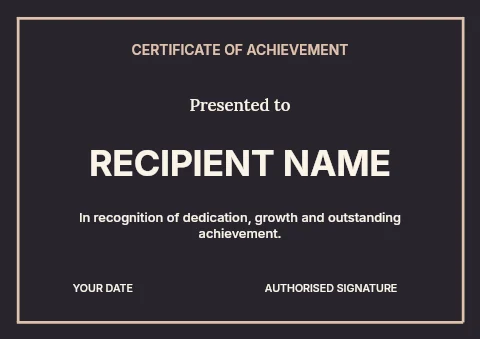 Halloween school fair certificate template