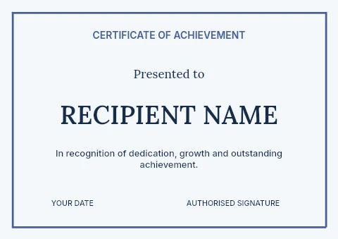 New Year goal setting workshop certificate template