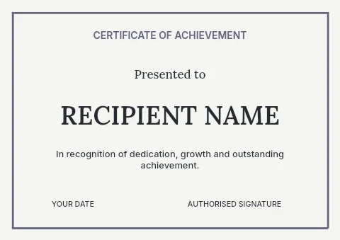 Nature photography workshop certificate template