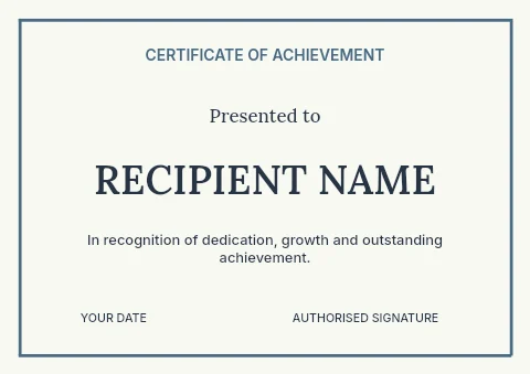 After school creative club certificate template