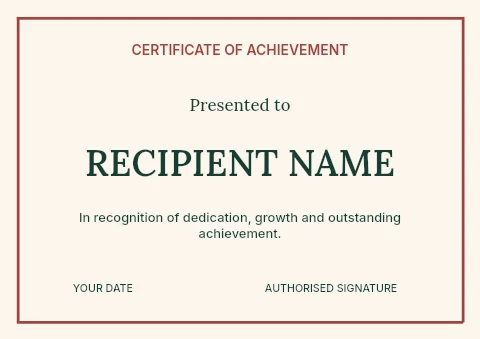 Christmas wreath workshop certificate template